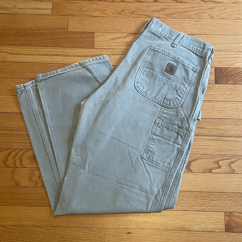 Vintage Carhartt B11 Work Pants/carpenter pants Sage Green 36 x 34 for Men’s